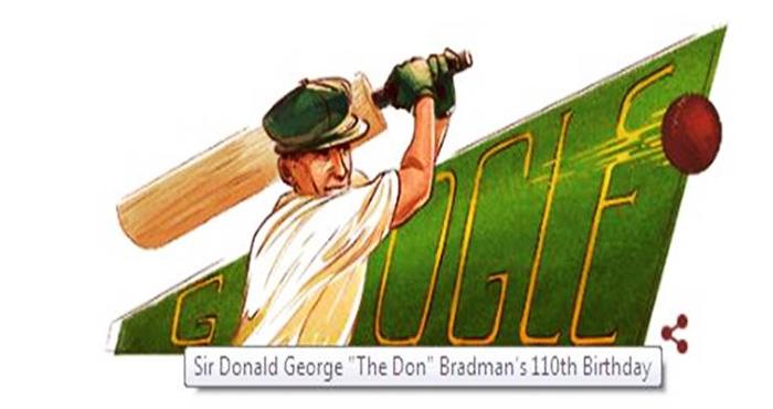 cricketer sir donald george bradman remembered by google doodle