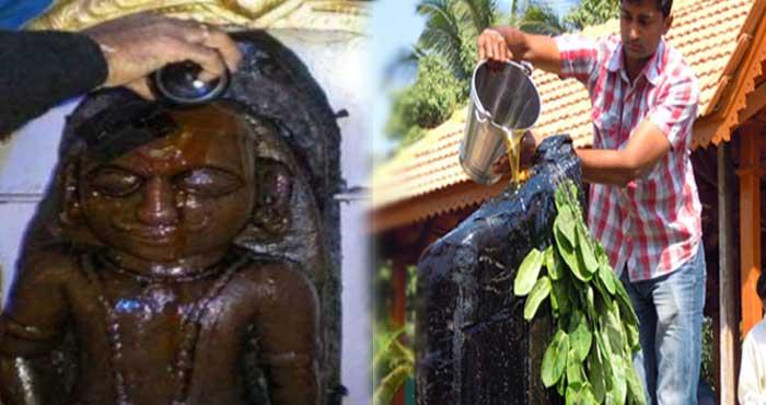 do you know what the reason behind the oil pouring on lord shani