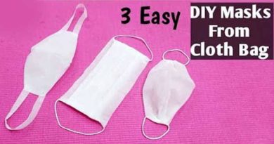 how to make mask at home mask making from cloth bag