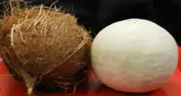 how to remove coconut shell from fresh coconut easily