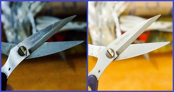 how to sharpen scissor at home