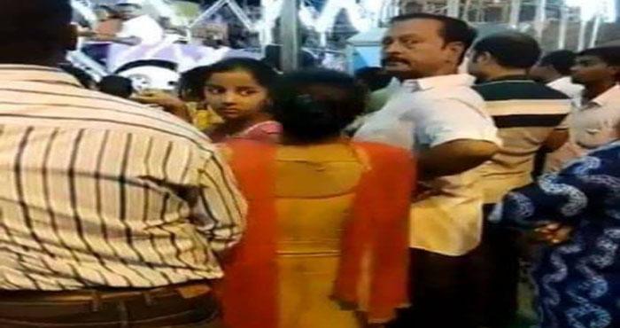 man assult sexually girl child public caught in camera