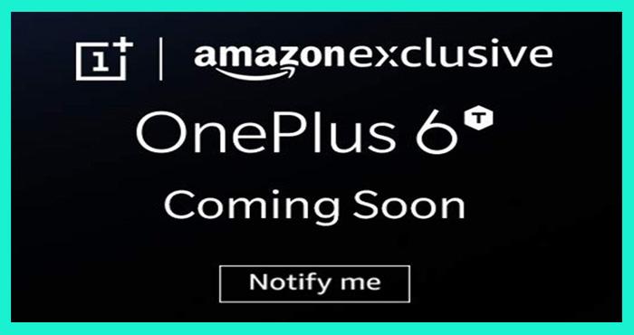 oneplus 6t tesear page launched amazon officially