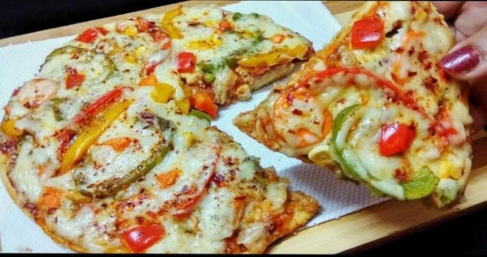 prepare pizza recipie without ovan