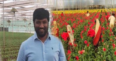 srikant bollapalli became a millionaire by cultivating flowers