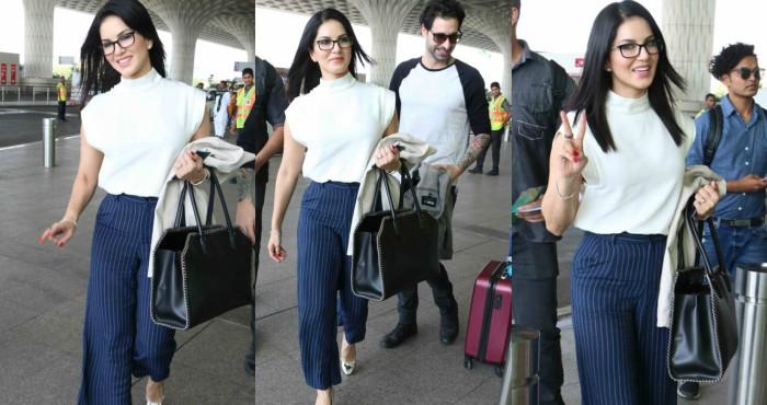 sunny leone started dancing at the airport people gathered to watch
