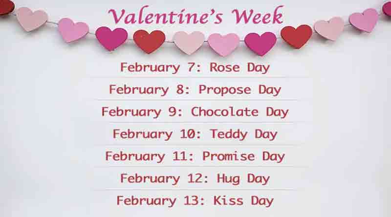 valentine's week days 2021